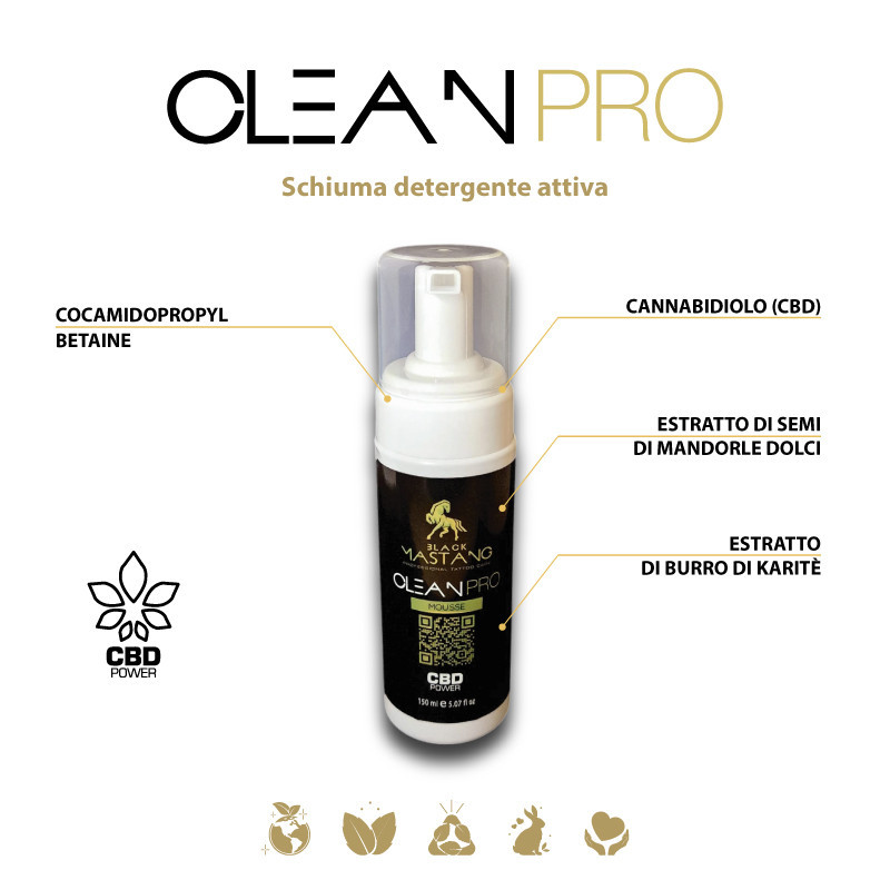 CLEAN PRO - Schiuma detergente – 150 mL